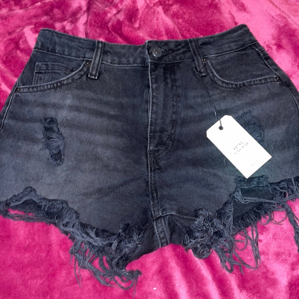Retro High Rise jean shorts